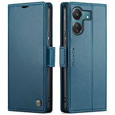 Funda de Cuero Cartera con Soporte Carcasa C03S para Xiaomi Poco C65 Azul