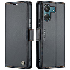 Funda de Cuero Cartera con Soporte Carcasa C03S para Xiaomi Poco C65 Negro