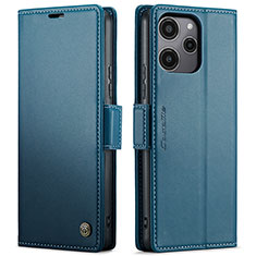 Funda de Cuero Cartera con Soporte Carcasa C03S para Xiaomi Poco M6 Pro 5G Azul