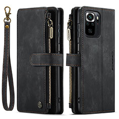 Funda de Cuero Cartera con Soporte Carcasa C03S para Xiaomi Redmi Note 11 SE India 4G Negro