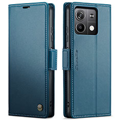 Funda de Cuero Cartera con Soporte Carcasa C03S para Xiaomi Redmi Note 13 5G Azul