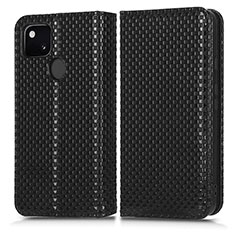 Funda de Cuero Cartera con Soporte Carcasa C03X para Google Pixel 4a Negro