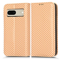 Funda de Cuero Cartera con Soporte Carcasa C03X para Google Pixel 7 5G Oro