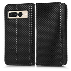 Funda de Cuero Cartera con Soporte Carcasa C03X para Google Pixel 7 Pro 5G Negro