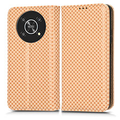 Funda de Cuero Cartera con Soporte Carcasa C03X para Huawei Honor Magic4 Lite 5G Oro