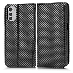 Funda de Cuero Cartera con Soporte Carcasa C03X para Motorola Moto E32s Negro