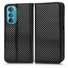 Funda de Cuero Cartera con Soporte Carcasa C03X para Motorola Moto Edge 30 5G Negro