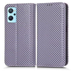 Funda de Cuero Cartera con Soporte Carcasa C03X para Oppo K10 4G Morado