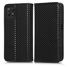 Funda de Cuero Cartera con Soporte Carcasa C03X para Realme 8i Negro