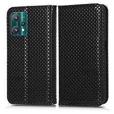 Funda de Cuero Cartera con Soporte Carcasa C03X para Realme 9 5G Negro