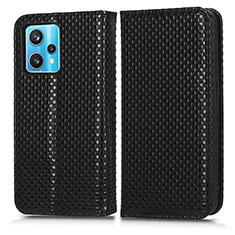 Funda de Cuero Cartera con Soporte Carcasa C03X para Realme 9 Pro+ Plus 5G Negro