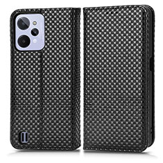 Funda de Cuero Cartera con Soporte Carcasa C03X para Realme C31 Negro