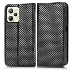 Funda de Cuero Cartera con Soporte Carcasa C03X para Realme C35 Negro