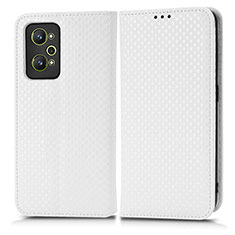 Funda de Cuero Cartera con Soporte Carcasa C03X para Realme GT Neo 3T 5G Blanco