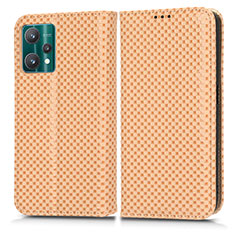 Funda de Cuero Cartera con Soporte Carcasa C03X para Realme Q5 5G Oro