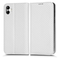 Funda de Cuero Cartera con Soporte Carcasa C03X para Samsung Galaxy A04 4G Blanco