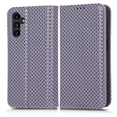 Funda de Cuero Cartera con Soporte Carcasa C03X para Samsung Galaxy A04s Morado