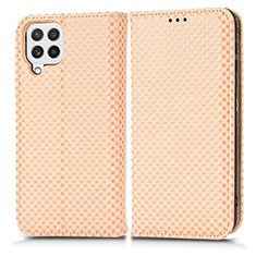 Funda de Cuero Cartera con Soporte Carcasa C03X para Samsung Galaxy A22 4G Oro