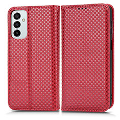 Funda de Cuero Cartera con Soporte Carcasa C03X para Samsung Galaxy F23 5G Rojo