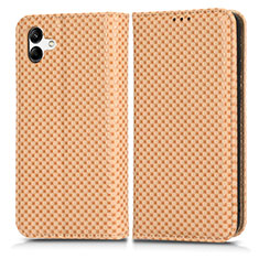 Funda de Cuero Cartera con Soporte Carcasa C03X para Samsung Galaxy M04 Oro