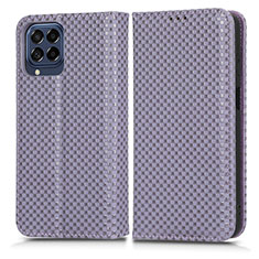 Funda de Cuero Cartera con Soporte Carcasa C03X para Samsung Galaxy M53 5G Morado