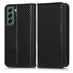 Funda de Cuero Cartera con Soporte Carcasa C03X para Samsung Galaxy S22 Plus 5G Negro