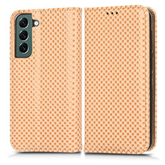 Funda de Cuero Cartera con Soporte Carcasa C03X para Samsung Galaxy S25 Plus 5G Oro