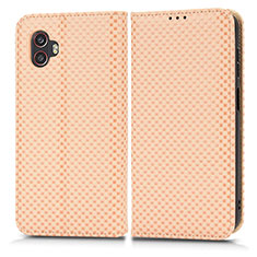 Funda de Cuero Cartera con Soporte Carcasa C03X para Samsung Galaxy XCover 6 Pro 5G Oro