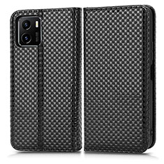 Funda de Cuero Cartera con Soporte Carcasa C03X para Vivo Y10 t1 Negro