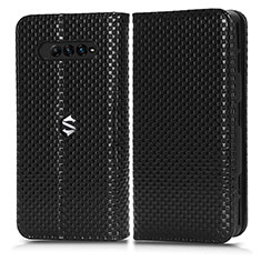 Funda de Cuero Cartera con Soporte Carcasa C03X para Xiaomi Black Shark 4 5G Negro