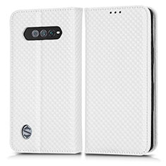 Funda de Cuero Cartera con Soporte Carcasa C03X para Xiaomi Black Shark 4S 5G Blanco