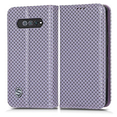 Funda de Cuero Cartera con Soporte Carcasa C03X para Xiaomi Black Shark 4S 5G Morado