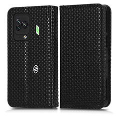 Funda de Cuero Cartera con Soporte Carcasa C03X para Xiaomi Black Shark 5 Pro 5G Negro