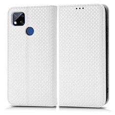 Funda de Cuero Cartera con Soporte Carcasa C03X para Xiaomi POCO C31 Blanco