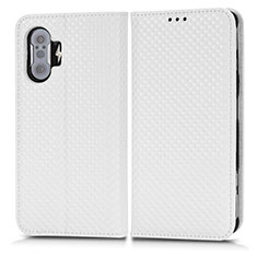 Funda de Cuero Cartera con Soporte Carcasa C03X para Xiaomi Poco F3 GT 5G Blanco