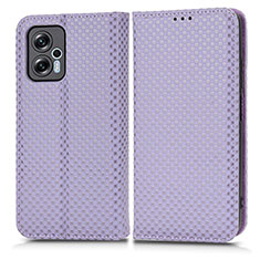 Funda de Cuero Cartera con Soporte Carcasa C03X para Xiaomi Poco X4 GT 5G Morado