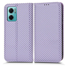 Funda de Cuero Cartera con Soporte Carcasa C03X para Xiaomi Redmi 11 Prime 5G Morado