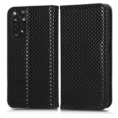 Funda de Cuero Cartera con Soporte Carcasa C03X para Xiaomi Redmi Note 11 4G (2022) Negro