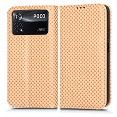 Funda de Cuero Cartera con Soporte Carcasa C03X para Xiaomi Redmi Note 11E Pro 5G Oro