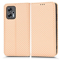 Funda de Cuero Cartera con Soporte Carcasa C03X para Xiaomi Redmi Note 11T Pro 5G Oro