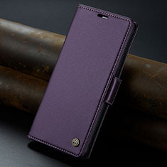 Funda de Cuero Cartera con Soporte Carcasa C04S para Oppo Reno8 T 4G Morado