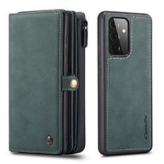 Funda de Cuero Cartera con Soporte Carcasa C04S para Samsung Galaxy A72 4G Verde