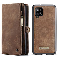 Funda de Cuero Cartera con Soporte Carcasa C04S para Samsung Galaxy M12 Marron