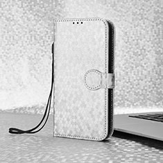 Funda de Cuero Cartera con Soporte Carcasa C04X para Google Pixel 4 XL Plata