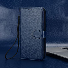 Funda de Cuero Cartera con Soporte Carcasa C04X para Huawei Enjoy 50 Azul