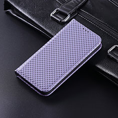 Funda de Cuero Cartera con Soporte Carcasa C04X para Huawei Honor Magic4 Pro 5G Morado