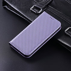 Funda de Cuero Cartera con Soporte Carcasa C04X para Huawei Honor X9 5G Morado