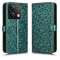 Funda de Cuero Cartera con Soporte Carcasa C04X para Xiaomi Redmi Note 13 5G Verde