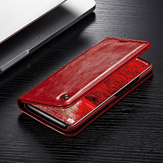 Funda de Cuero Cartera con Soporte Carcasa C05S para Samsung Galaxy S20 Plus Rojo