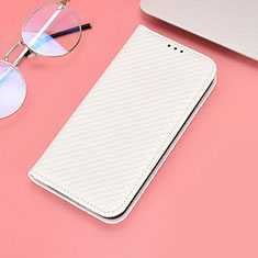 Funda de Cuero Cartera con Soporte Carcasa C05X para Huawei Honor Magic4 Pro 5G Blanco